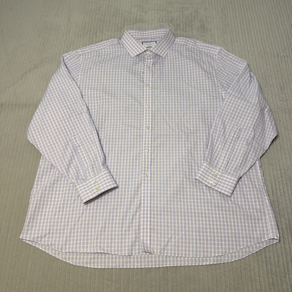 Charles Tyrwhitt Blue pink plaid Dress Shirt – Size 20/37 (51cm/94cm) cotton
